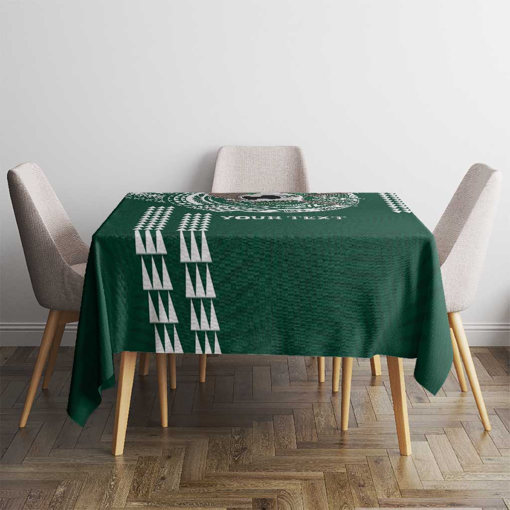 Hawaii Rainbow Warriors Personalized Tablecloth Kakau Ikakai Laau Pama