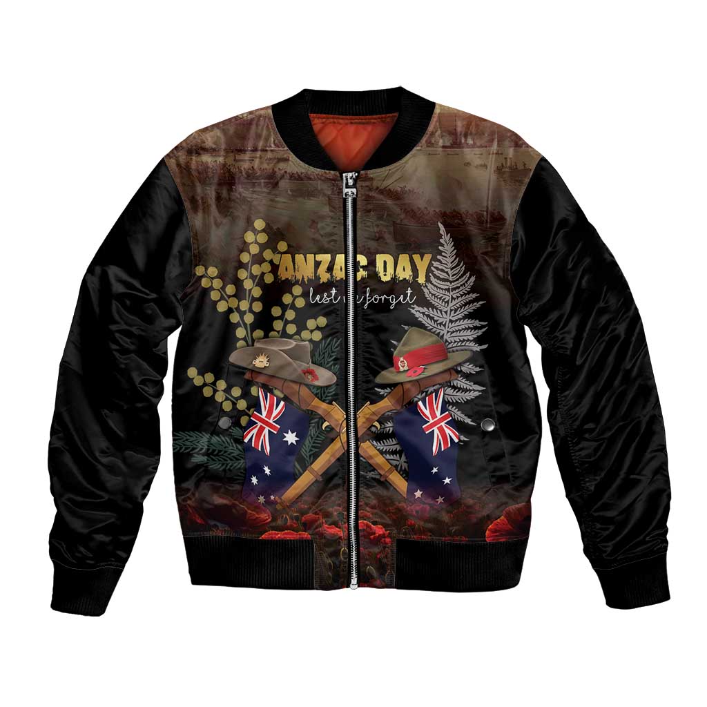 Australia - New Zealand ANZAC Bomber Jacket Gallipoli ANZAC Cove Landing