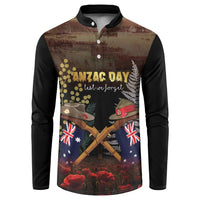 Australia - New Zealand ANZAC Button Sweatshirt Gallipoli ANZAC Cove Landing LT7 Black - Polynesian Pride