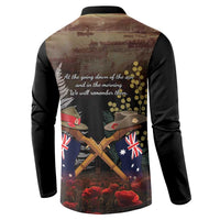 Australia - New Zealand ANZAC Button Sweatshirt Gallipoli ANZAC Cove Landing LT7 - Polynesian Pride