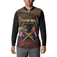 Australia - New Zealand ANZAC Button Sweatshirt Gallipoli ANZAC Cove Landing LT7 - Polynesian Pride