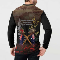 Australia - New Zealand ANZAC Button Sweatshirt Gallipoli ANZAC Cove Landing LT7 - Polynesian Pride