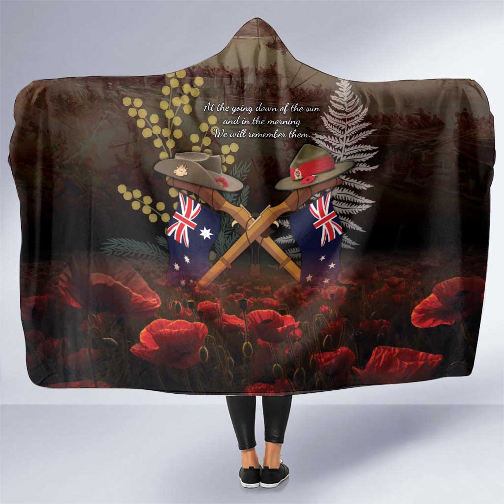 Australia - New Zealand ANZAC Hooded Blanket Gallipoli ANZAC Cove Landing