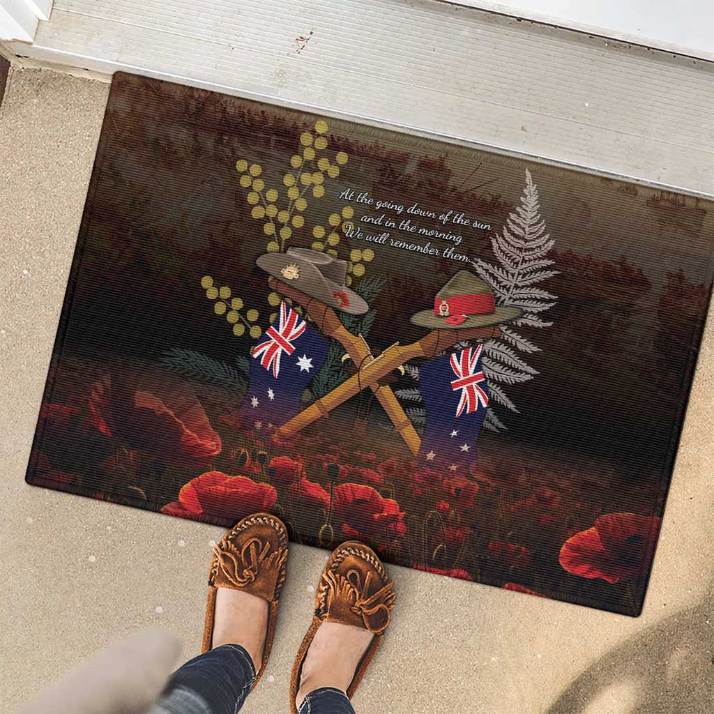 Australia - New Zealand ANZAC Rubber Doormat Gallipoli ANZAC Cove Landing LT7 - Polynesian Pride