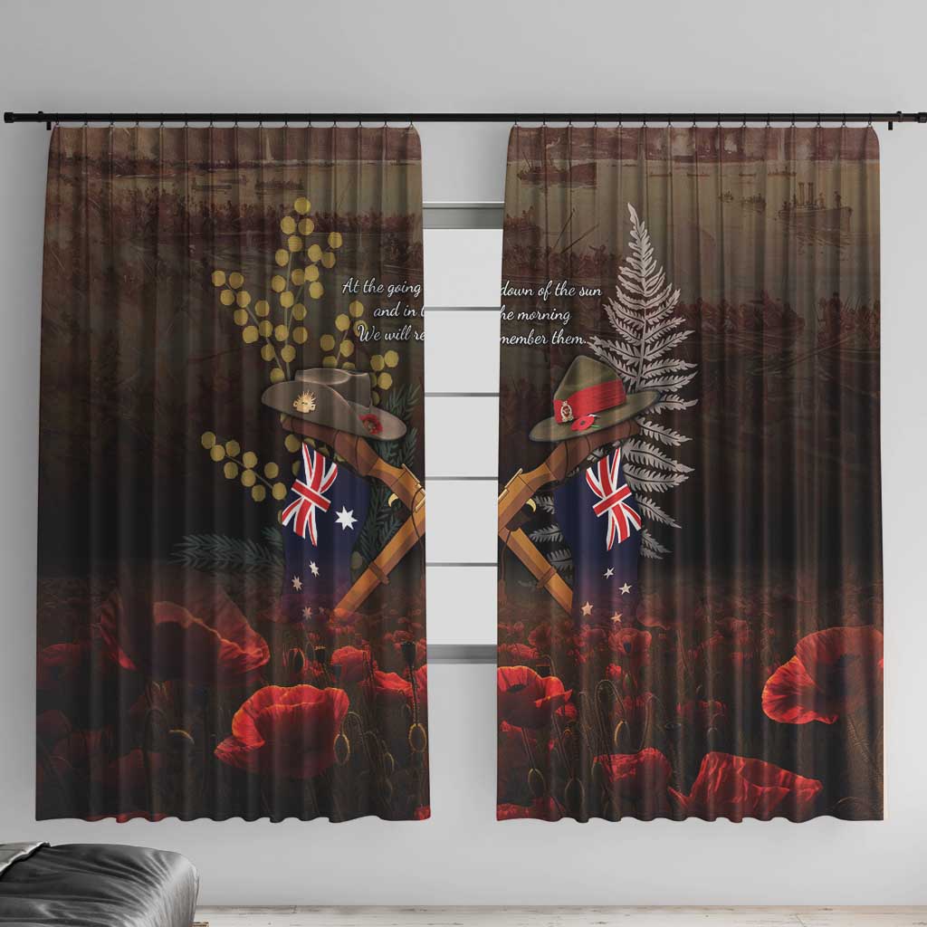 Australia - New Zealand ANZAC Window Curtain Gallipoli ANZAC Cove Landing