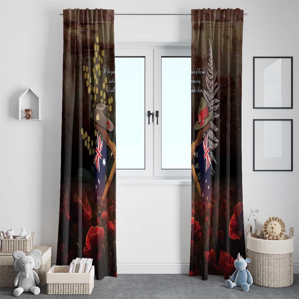 Australia - New Zealand ANZAC Window Curtain - Gallipoli ANZAC Cove Landing LT7 - Polynesian Pride