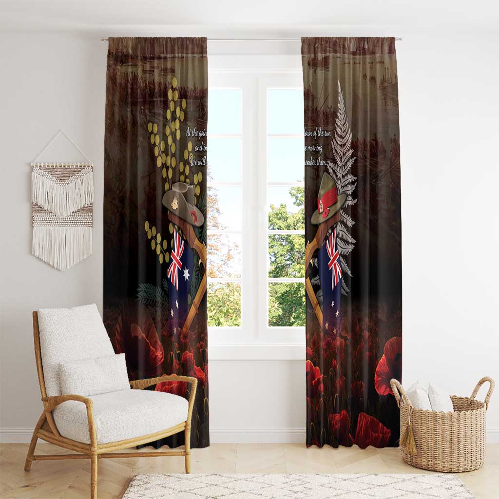 Australia - New Zealand ANZAC Window Curtain - Gallipoli ANZAC Cove Landing LT7 - Polynesian Pride