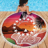 Kia Orana Cook Islands Beach Blanket Sunset Dream LT7 - Polynesian Pride