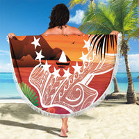 Kia Orana Cook Islands Beach Blanket Sunset Dream LT7 - Polynesian Pride