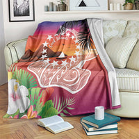 Kia Orana Cook Islands Blanket Sunset Dream LT7 Art - Polynesian Pride