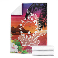 Kia Orana Cook Islands Blanket Sunset Dream LT7 - Polynesian Pride