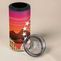 Kia Orana Cook Islands 4 in 1 Can Cooler Tumbler Sunset Dream LT7 - Polynesian Pride