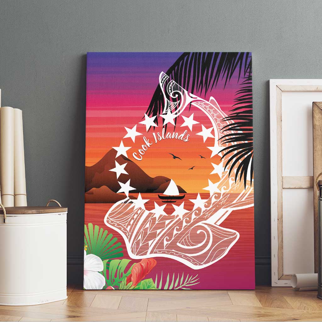 Kia Orana Cook Islands Canvas Wall Art Sunset Dream LT7 - Polynesian Pride