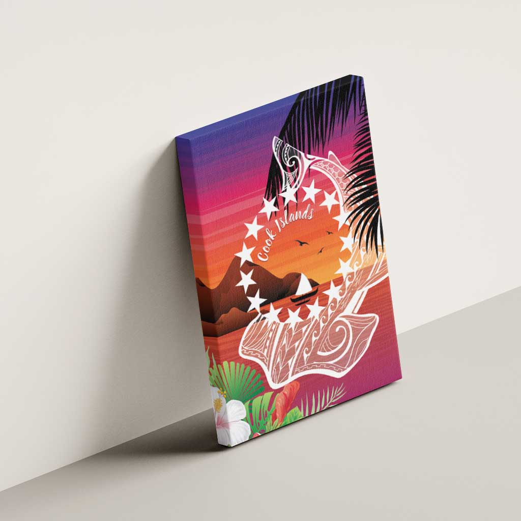 Kia Orana Cook Islands Canvas Wall Art Sunset Dream LT7 - Polynesian Pride