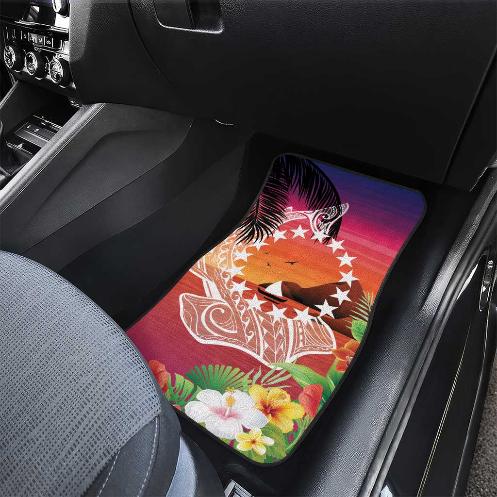 Kia Orana Cook Islands Car Mats Sunset Dream LT7 - Polynesian Pride