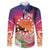 Kia Orana Cook Islands Family Matching Puletasi and Hawaiian Shirt Sunset Dream