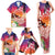 Kia Orana Cook Islands Family Matching Tank Maxi Dress and Hawaiian Shirt Sunset Dream