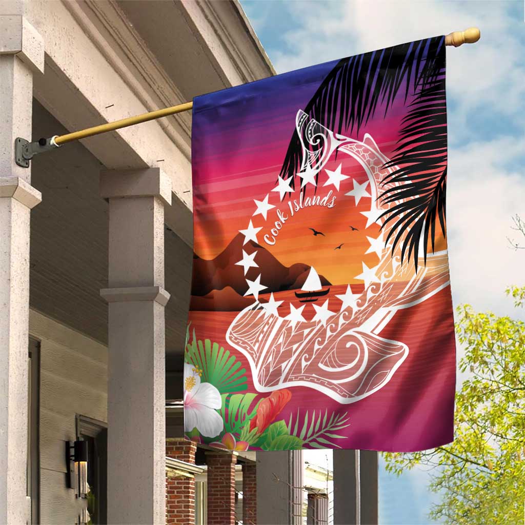 Kia Orana Cook Islands Garden Flag Sunset Dream LT7 House Flag Art - Polynesian Pride