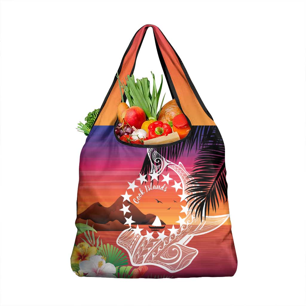 Kia Orana Cook Islands Grocery Bag Sunset Dream LT7 1-pack One Size Art - Polynesian Pride