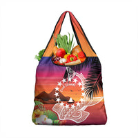Kia Orana Cook Islands Grocery Bag Sunset Dream LT7 1-pack One Size Art - Polynesian Pride