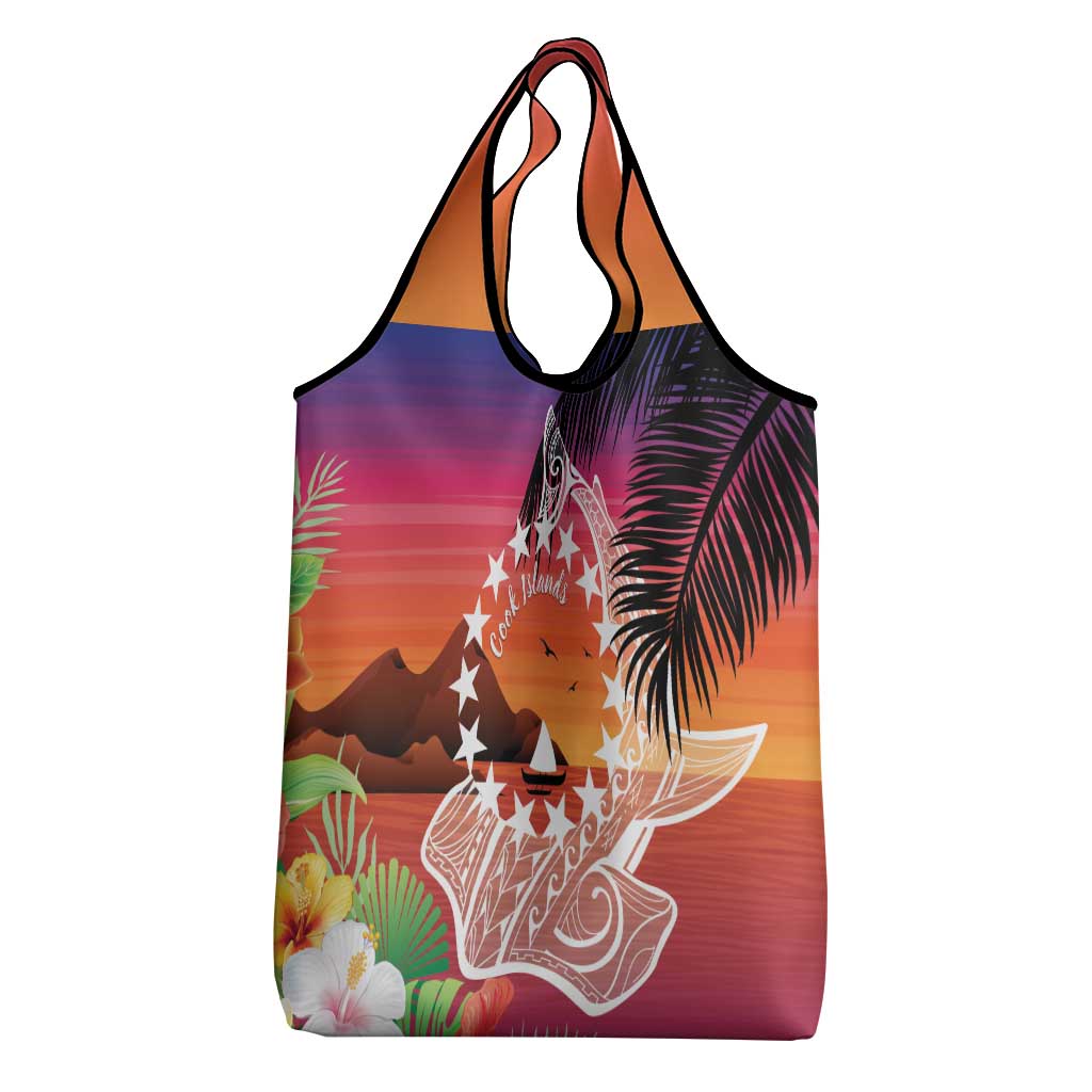 Kia Orana Cook Islands Grocery Bag Sunset Dream LT7 - Polynesian Pride