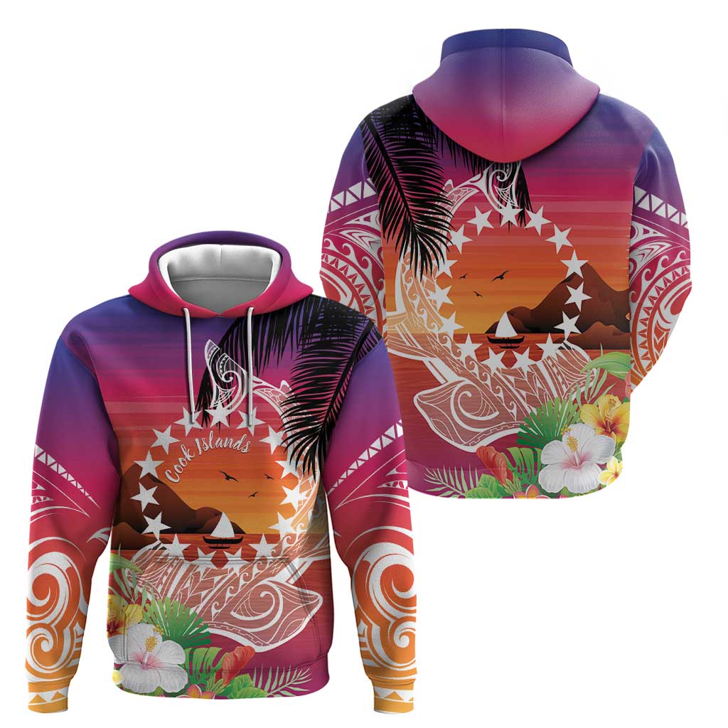 Kia Orana Cook Islands Hoodie Sunset Dream