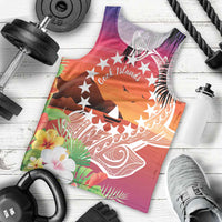 Kia Orana Cook Islands Men Tank Top Sunset Dream LT7 - Polynesian Pride