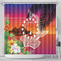 Kia Orana Cook Islands Shower Curtain Sunset Dream
