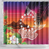 Kia Orana Cook Islands Shower Curtain Sunset Dream