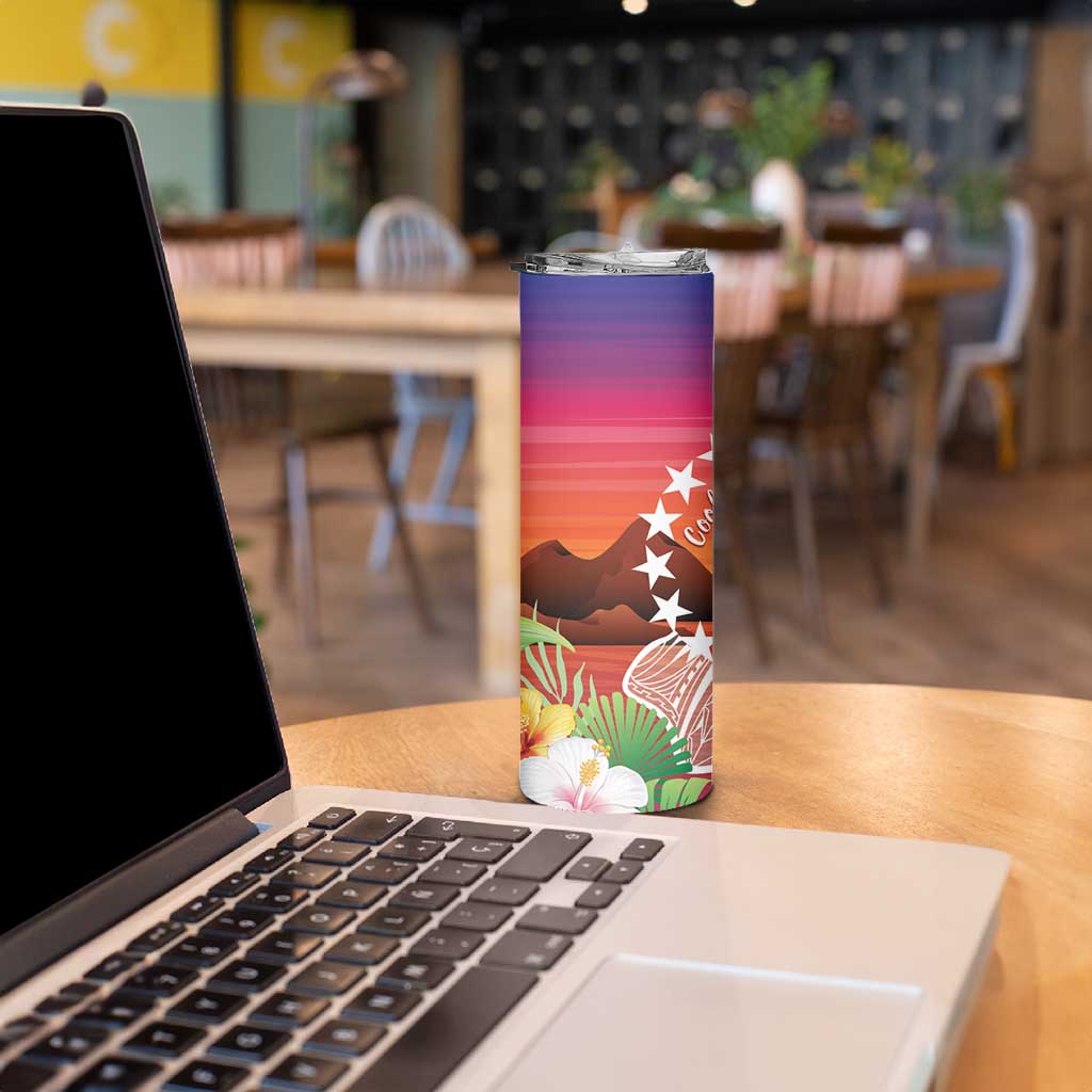 Kia Orana Cook Islands Skinny Tumbler Sunset Dream