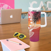 Kia Orana Cook Islands Tumbler With Handle Sunset Dream LT7 - Polynesian Pride
