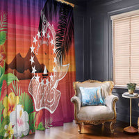 Kia Orana Cook Islands Window Curtain Sunset Dream LT7 - Polynesian Pride