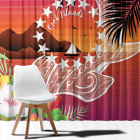 Kia Orana Cook Islands Window Curtain Sunset Dream LT7 - Polynesian Pride