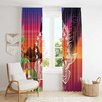 Kia Orana Cook Islands Window Curtain Sunset Dream LT7 - Polynesian Pride