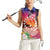 Kia Orana Cook Islands Women Sleeveless Polo Shirt Sunset Dream