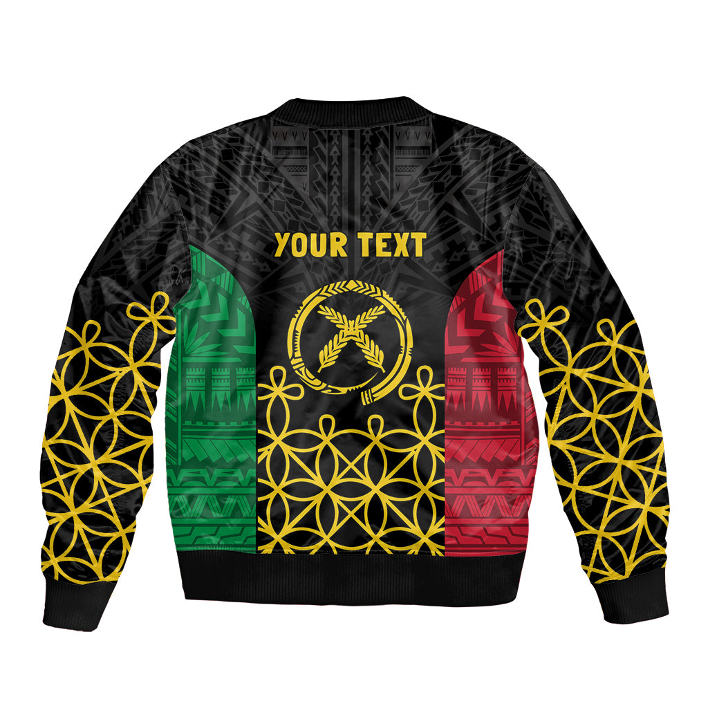 Vanuatu Indipendens Dei Bomber Jacket Tribal Sand Drawing LT7 - Polynesian Pride