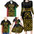 Vanuatu Indipendens Dei Family Matching Long Sleeve Bodycon Dress and Hawaiian Shirt Tribal Sand Drawing