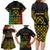 Vanuatu Indipendens Dei Family Matching Long Sleeve Bodycon Dress and Hawaiian Shirt Tribal Sand Drawing