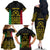 Vanuatu Indipendens Dei Family Matching Off The Shoulder Long Sleeve Dress and Hawaiian Shirt Tribal Sand Drawing