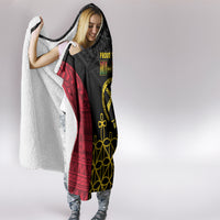 Vanuatu Indipendens Dei Hooded Blanket Tribal Sand Drawing LT7 - Polynesian Pride