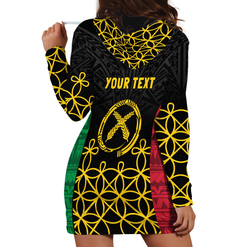 Vanuatu Indipendens Dei Hoodie Dress Tribal Sand Drawing