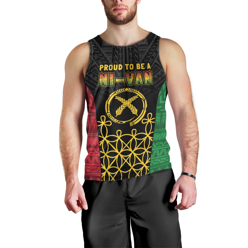 Vanuatu Indipendens Dei Men Tank Top Tribal Sand Drawing LT7 - Polynesian Pride
