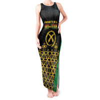 Vanuatu Indipendens Dei Tank Maxi Dress Tribal Sand Drawing LT7 Women Colorful - Polynesian Pride