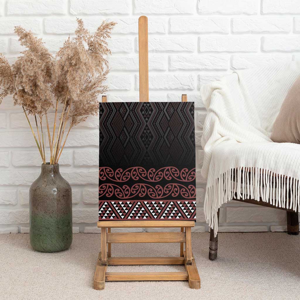 Maori Taniko Patterns Canvas Wall Art Brown Niho Taniwha Mix Paatiki Motifs LT7 - Polynesian Pride