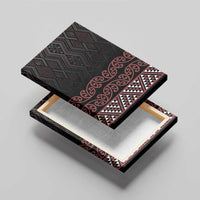 Maori Taniko Patterns Canvas Wall Art Brown Niho Taniwha Mix Paatiki Motifs LT7 - Polynesian Pride