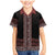 Maori Taniko Patterns Family Matching Mermaid Dress and Hawaiian Shirt Brown Niho Taniwha Mix Paatiki Motifs
