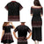 Maori Taniko Patterns Family Matching Puletasi and Hawaiian Shirt Brown Niho Taniwha Mix Paatiki Motifs