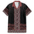 Maori Taniko Patterns Family Matching Puletasi and Hawaiian Shirt Brown Niho Taniwha Mix Paatiki Motifs