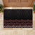 Maori Taniko Patterns Rubber Doormat Brown Niho Taniwha Mix Paatiki Motifs
