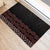 Maori Taniko Patterns Rubber Doormat Brown Niho Taniwha Mix Paatiki Motifs
